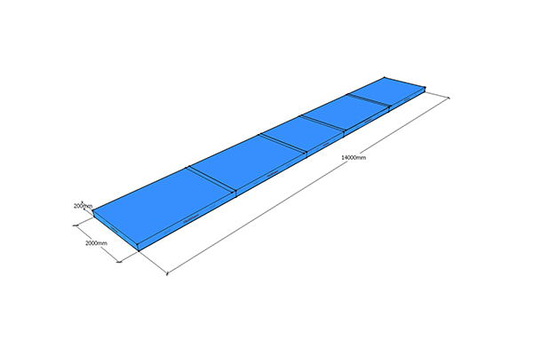 高低杠保护垫（比赛型）(图1)